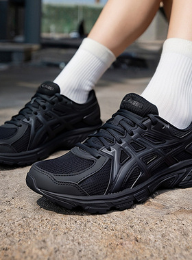 Asics亚瑟士官方正品跑鞋2025秋冬款jog100t女鞋轻量黑武士运动鞋