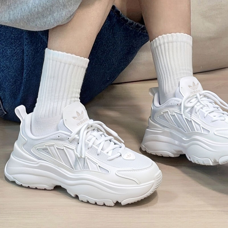 Adidas阿迪达斯三叶草正品女鞋2025秋冬新款运动休闲鞋厚底老爹鞋