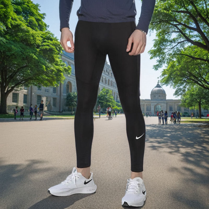 NIKE/耐克新款pro男子跑步透气速干紧身健身运动长裤 FB7953-010