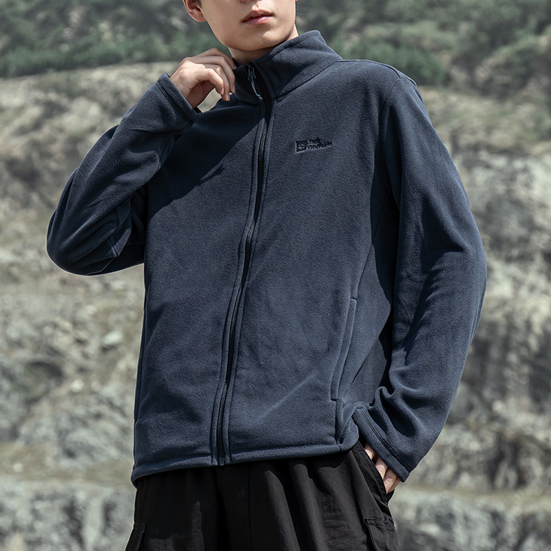 狼爪冲锋衣内胆抓绒衣男款户外运动服防风登山夹克保暖摇粒绒外套