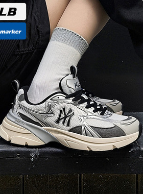MLB官网男鞋女鞋2025春季新款网面低帮轻便运动鞋老爹鞋3ARNC055N