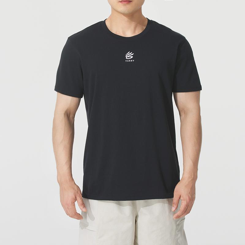 UA安德玛圆领T恤衫男士健身服户外跑步透气训练跑步短袖1387107