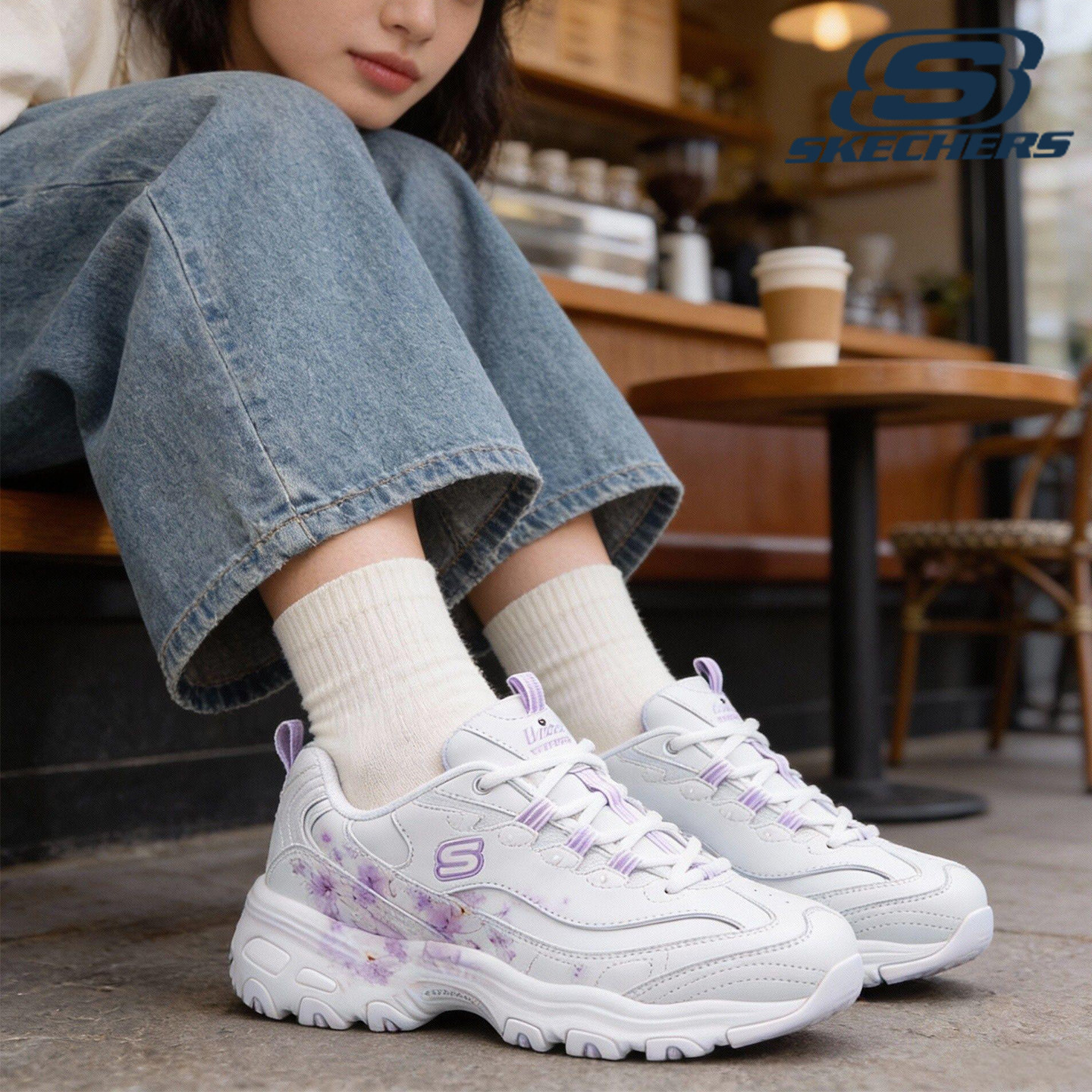 斯凯奇女鞋2025新款冬季经典熊猫鞋女鞋厚底休闲鞋复古运动老爹鞋,运动鞋new,运动休闲鞋,淘宝优惠券,粉丝福利购,淘宝优惠卷