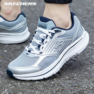 斯凯奇男鞋跑步鞋网面透气运动鞋鞋厚底轻便健步鞋休闲鞋220884