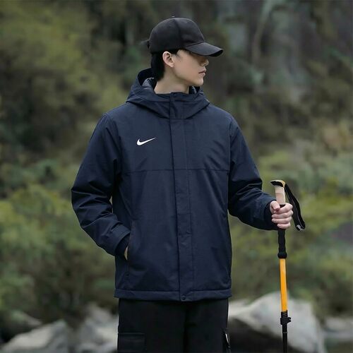 耐克男士运动羽绒服2026秋季新款加厚保暖鸭绒外套户外拒水派克服