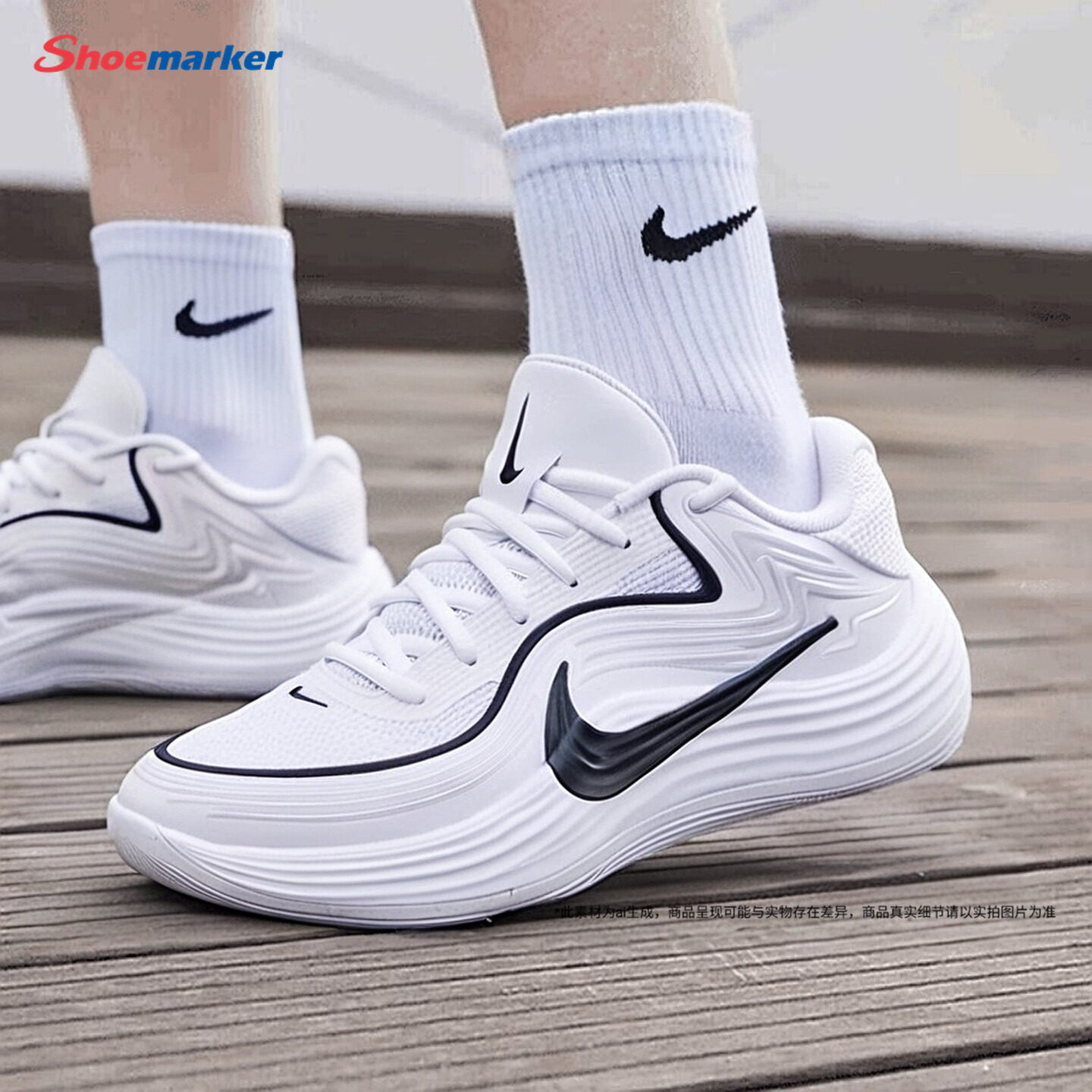 Nike耐克篮球鞋男款官方正品2026夏季新款男子运动鞋网面透气男鞋图片