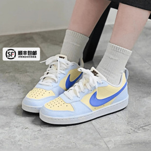 新款 2025秋季 COURT蓝白 透气运动鞋 潮 NIKE耐克板鞋 轻便休闲鞋 女鞋