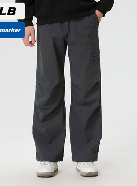 MLB官方正品NY梭织长裤男裤女裤透气情侣运动裤宽松裤子3AWPB0161