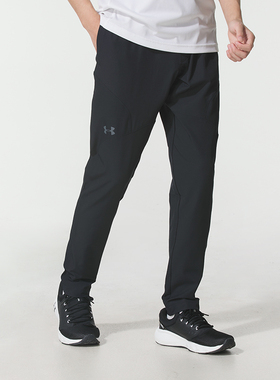 UA安德玛梭织长裤男裤2025新款户外休闲运动裤健身训练裤135202
