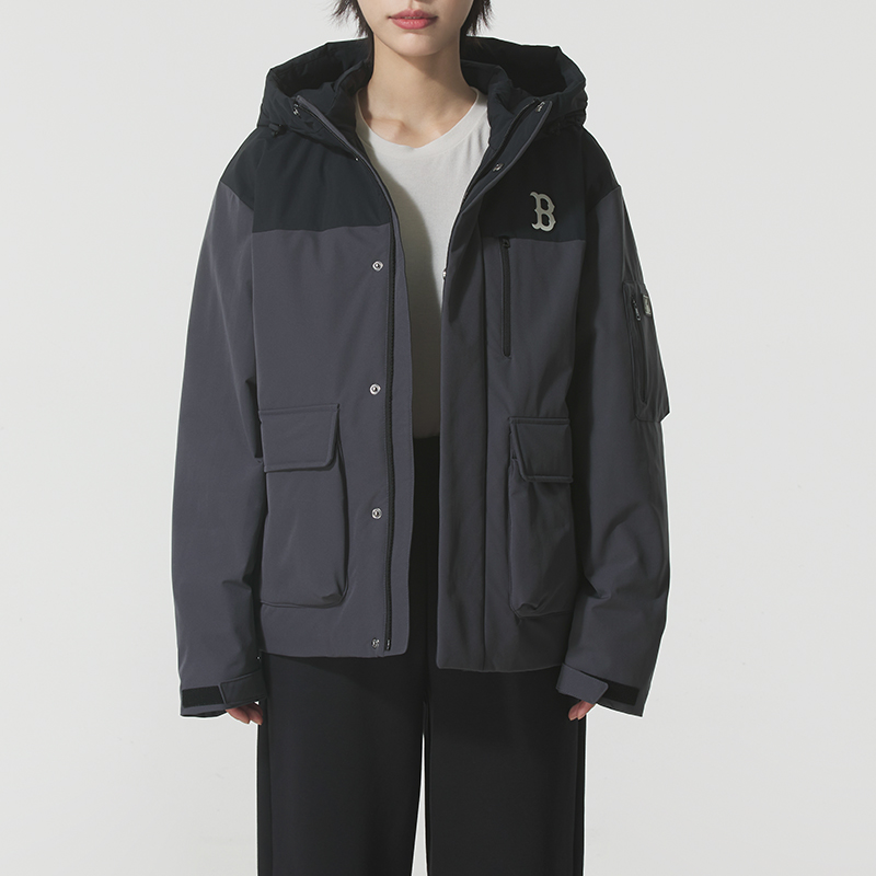 MLB男装女装羽绒服2025冬新款潮流运动羽保暖连帽外套3ADJB0556