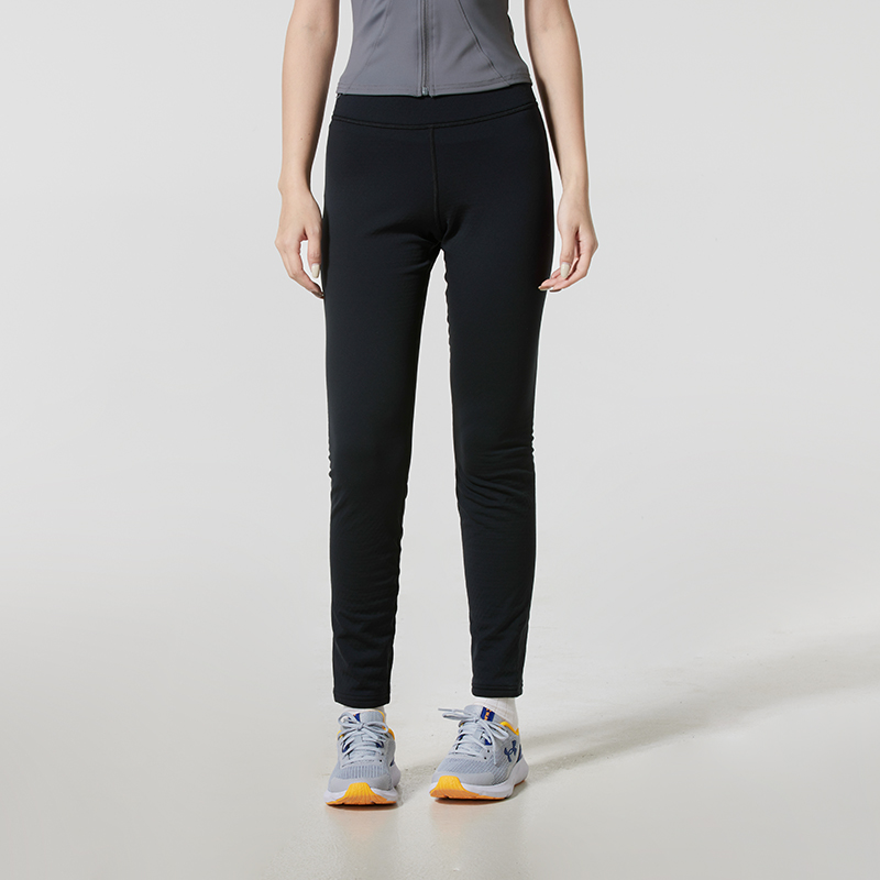 UA安德玛加绒长裤女裤2025秋季新款跑步运动裤女士紧身裤训练裤子