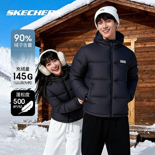斯凯奇羽绒服男装女装2025冬季新款运动服面包服保暖外套加厚棉服
