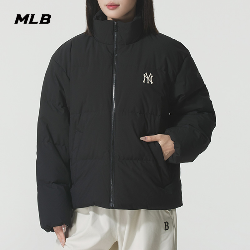 MLB官方男女款立领羽绒服2025冬季新款保暖运动服外套3ADJB2056