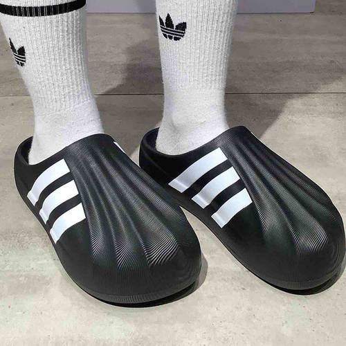 Adidas阿迪达斯三叶草正品男女款2026夏季新款运动凉鞋穆勒鞋拖鞋