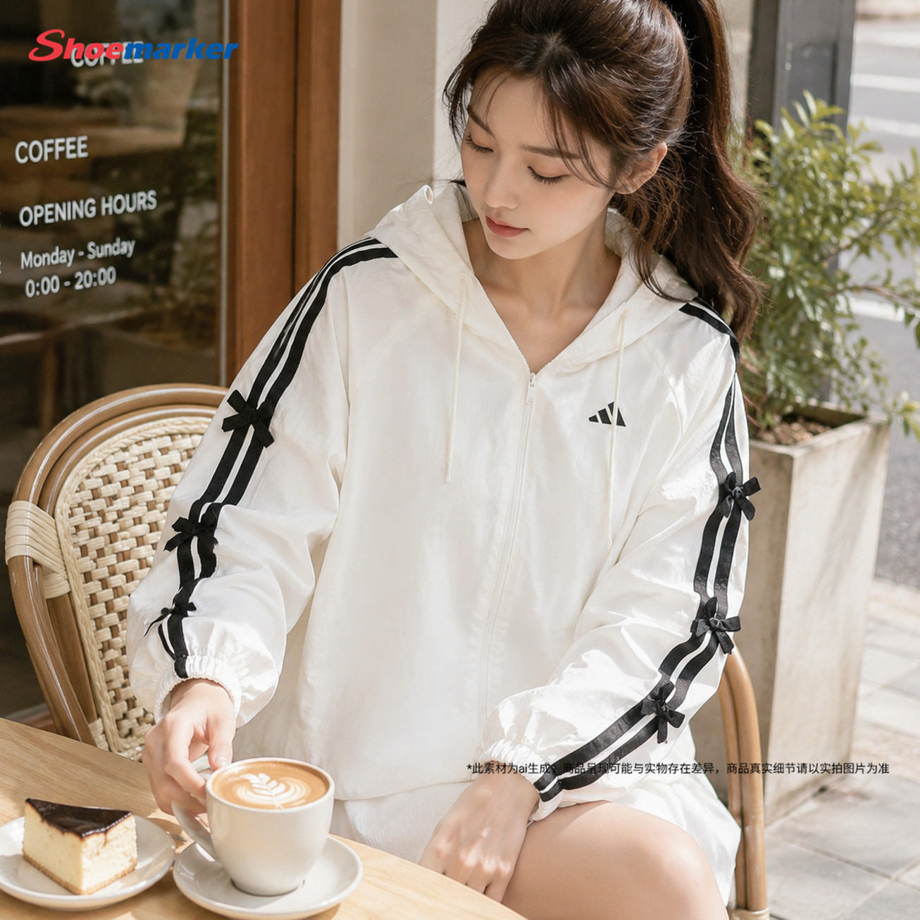 Adidas阿迪达斯女装连帽外套2026新款秋季休闲夹克官方正品运动服