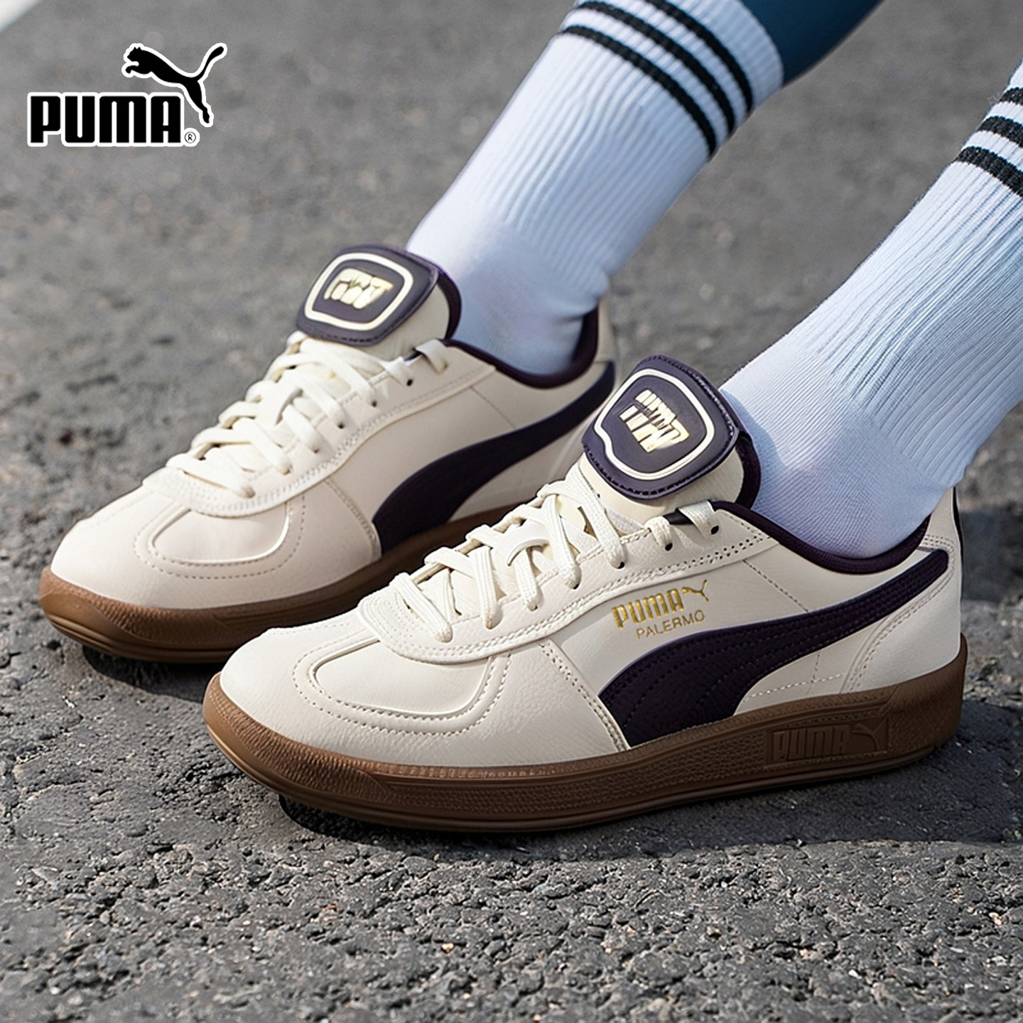 PUMA彪马德训鞋男女鞋2025冬季新款复古板鞋低帮情侣运动鞋401744 - 封面