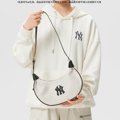 MLB官网男女包2026春季新款休闲单肩背包旅行运动拎包3ABQB016N