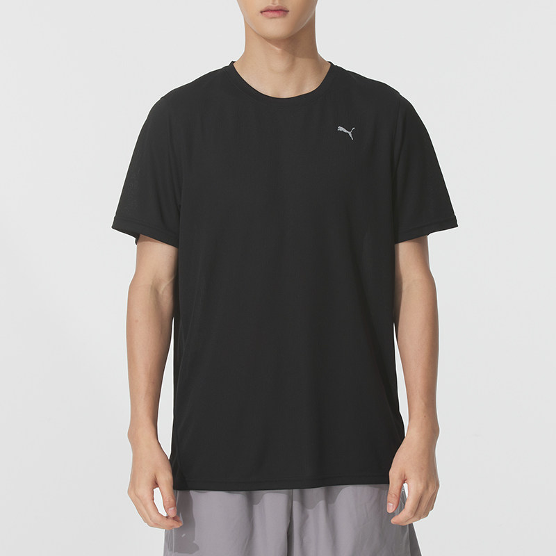 PUMA彪马男士户外运动T恤休闲透气宽松短袖圆领黑色训练健身半袖,运动服/休闲服装,运动T恤,淘宝优惠券,粉丝福利购,淘宝优惠卷