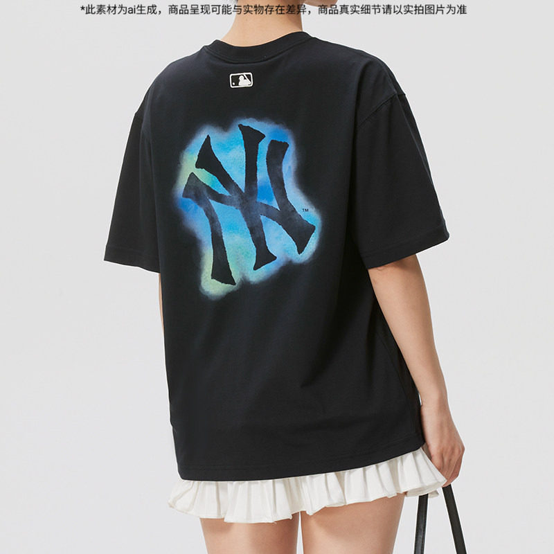 MLB情侣装纽约洋基 男装女装2026夏季短袖户外出行旅行休闲百搭t