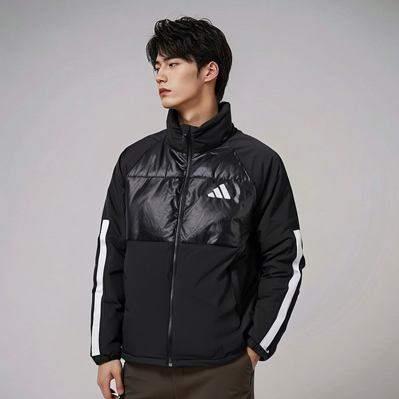 阿迪达斯男装羽绒服2024秋冬新款时尚宽松立领羽绒夹克保暖外套潮,运动服/休闲服装,运动羽绒服,淘宝优惠券,粉丝福利购,淘宝优惠卷