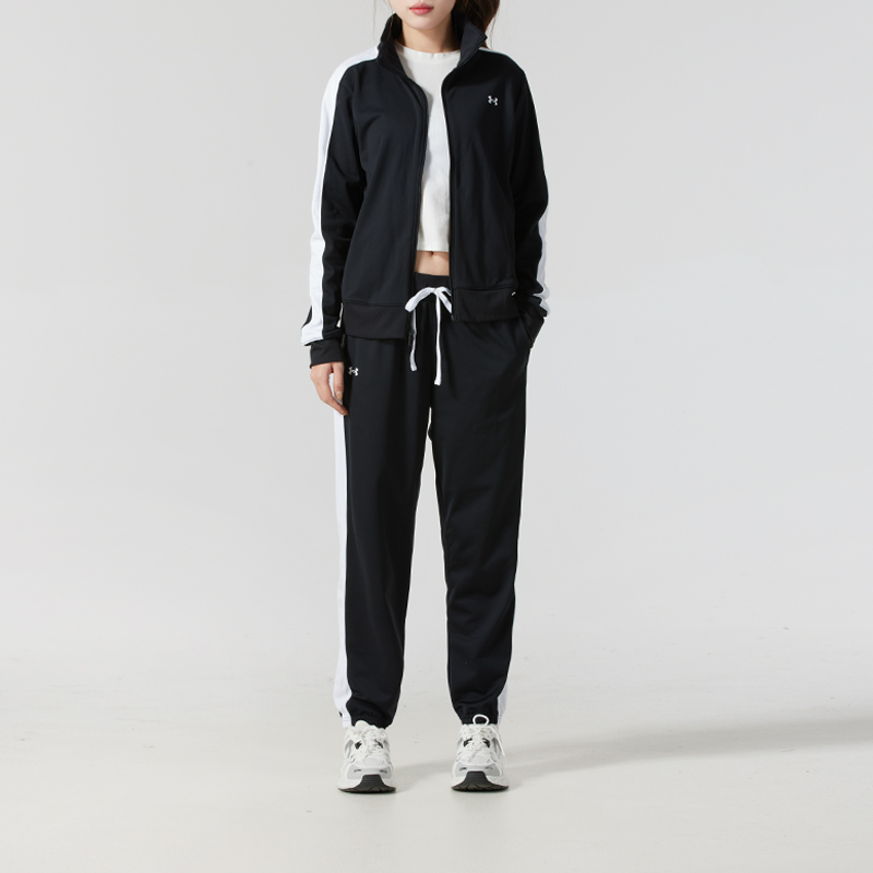 安德玛官方运动套装女装秋季新款女士夹克外套收口长裤子两件套