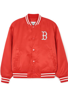 MLB官网红色棒球服2025新款男女装立领夹克休闲运动外套3AJPQ0141
