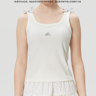 阿迪达斯运动背心女2026夏季新款健身跑步训练无袖T恤吊带KS0043