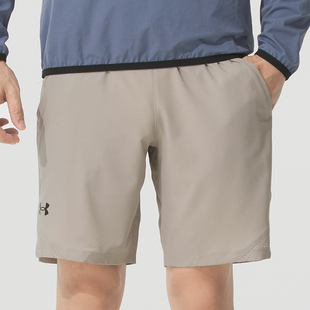 UA安德玛梭织短裤男子秋季新款宽松运动裤训练健身跑步透气五分裤