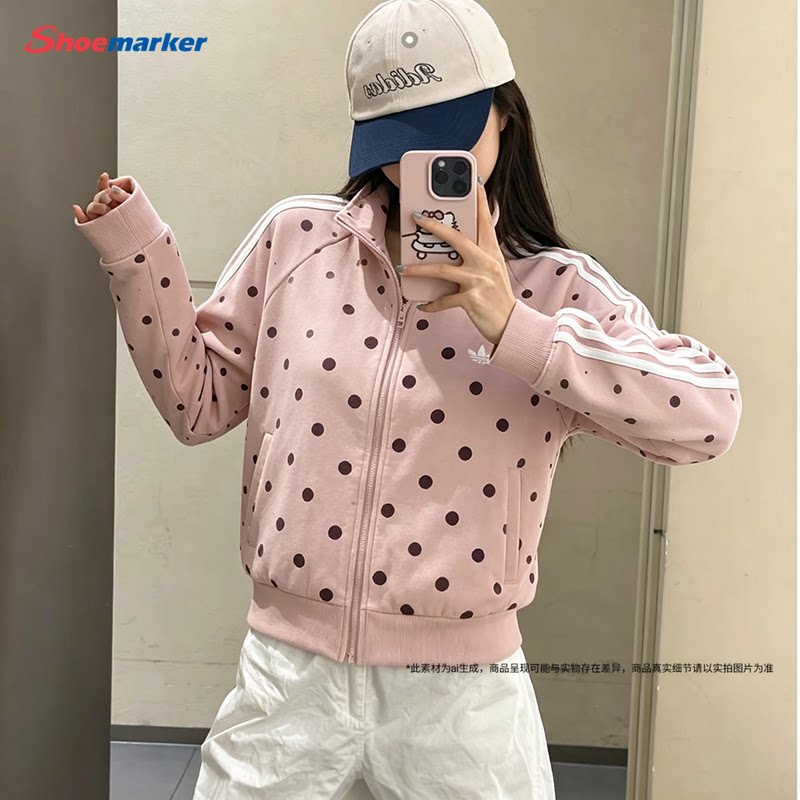 阿迪达斯三叶草女士外套秋季新款官方正品运动服女款短款上衣夹克