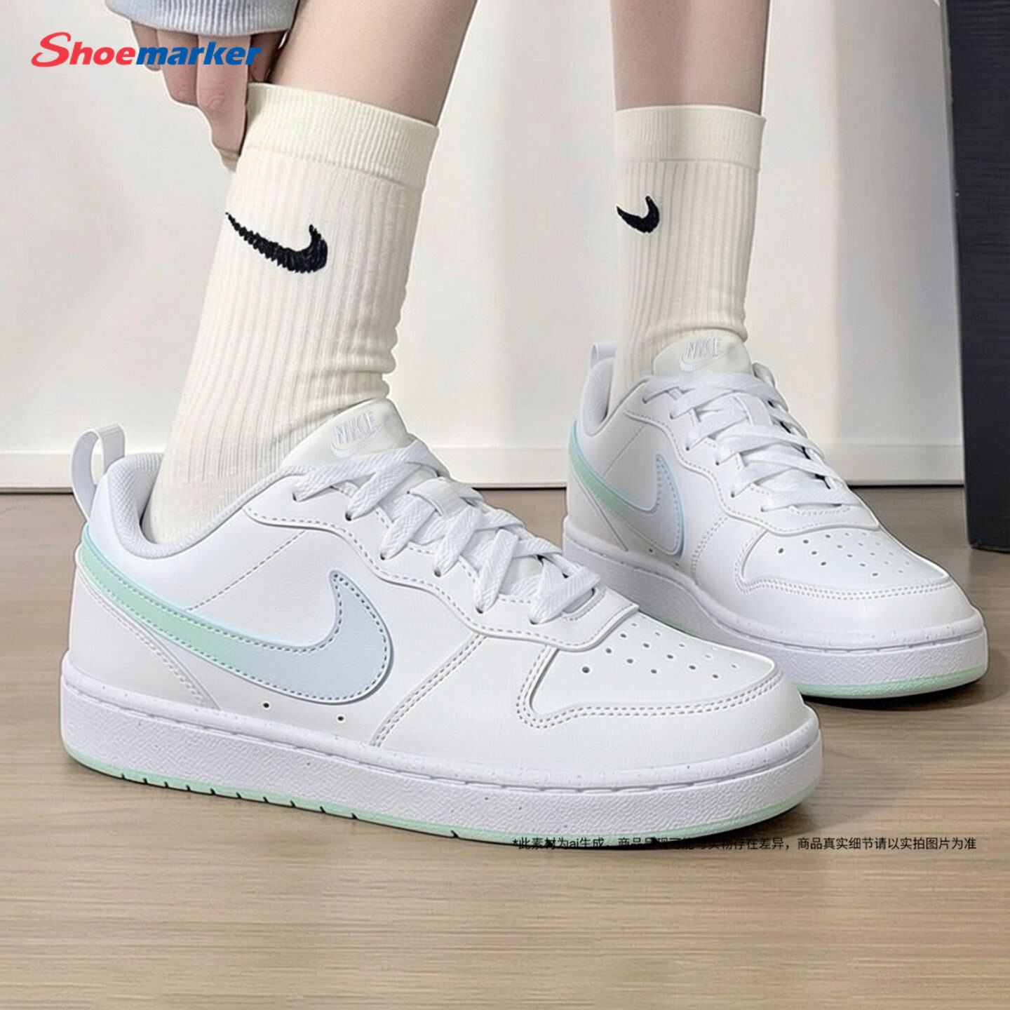 耐克官方正品女子小白鞋2026夏季新款NIKE COURT低帮板鞋男女童鞋图片
