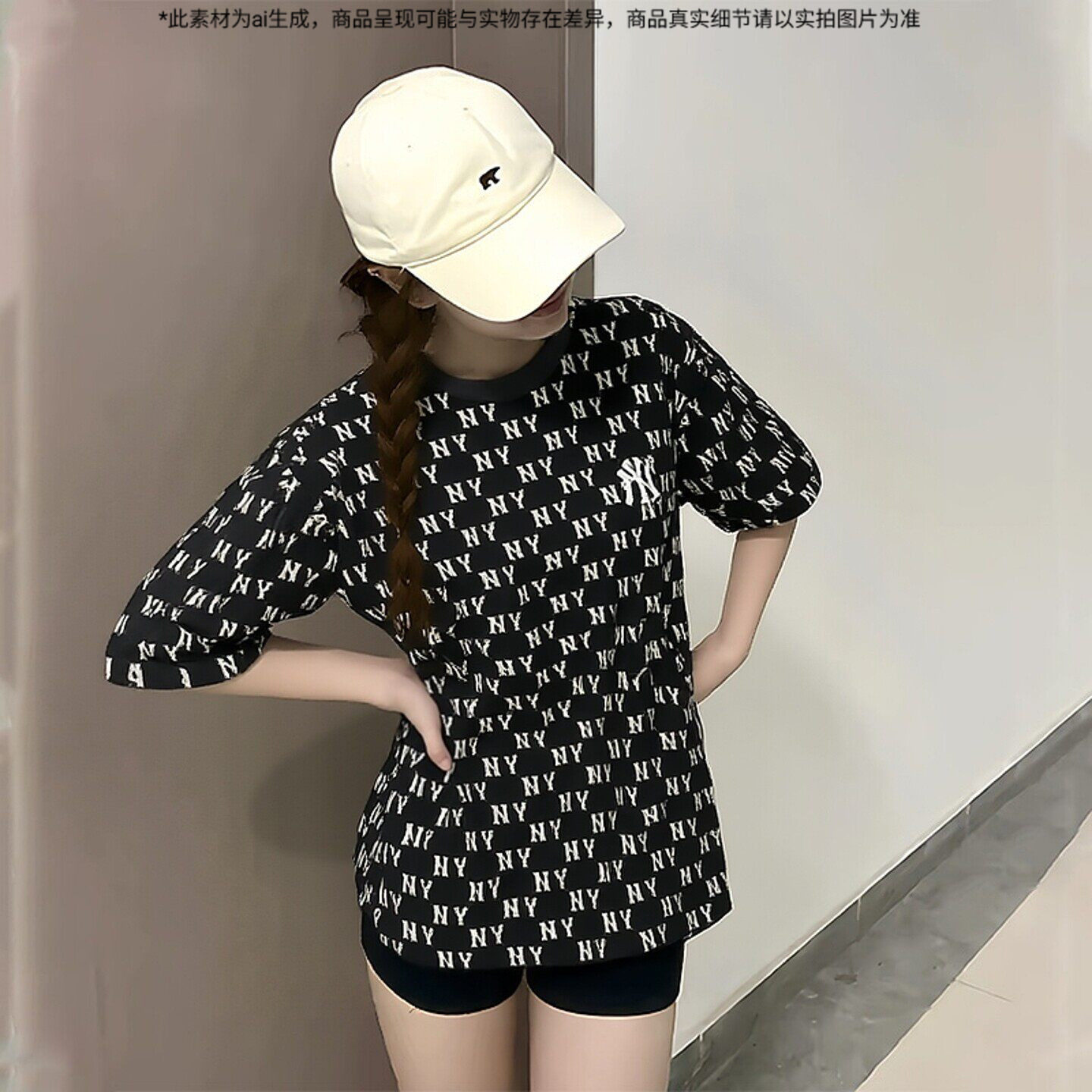 MLB纽约洋基男装女装2026春季新款NY老花运动服休闲T恤情侣短袖