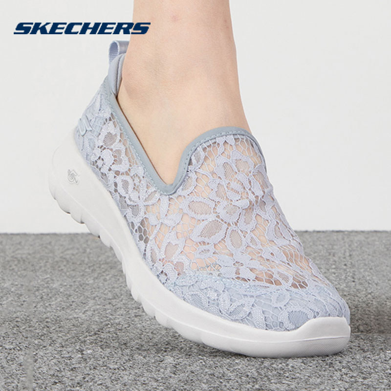 斯凯奇女鞋秋季浅口单鞋一脚穿健步鞋蕾丝透气休闲鞋老人妈妈鞋,运动鞋new,运动休闲鞋,淘宝优惠券,粉丝福利购,淘宝优惠卷