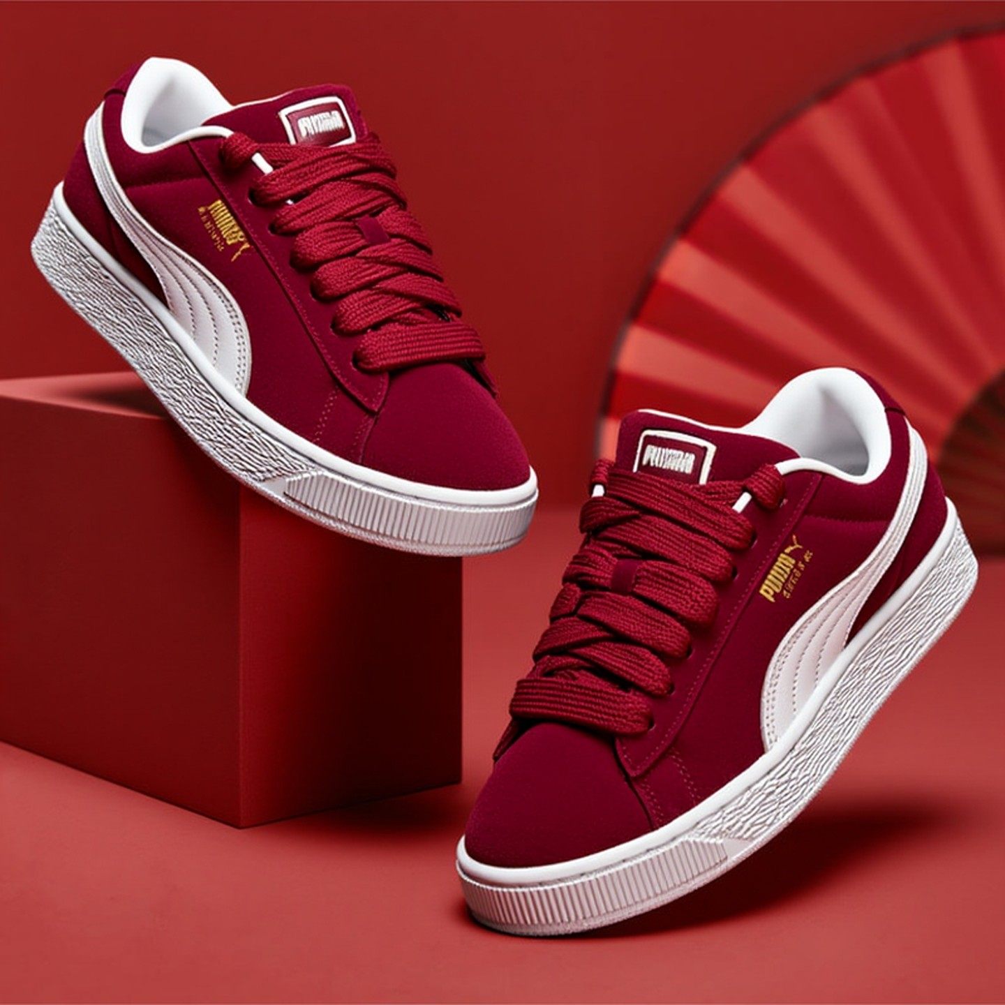 PUMA彪马男鞋女鞋新年款本命年金标面包鞋休闲鞋运动鞋红色板鞋,运动鞋new,运动休闲鞋,淘宝优惠券,粉丝福利购,淘宝优惠卷