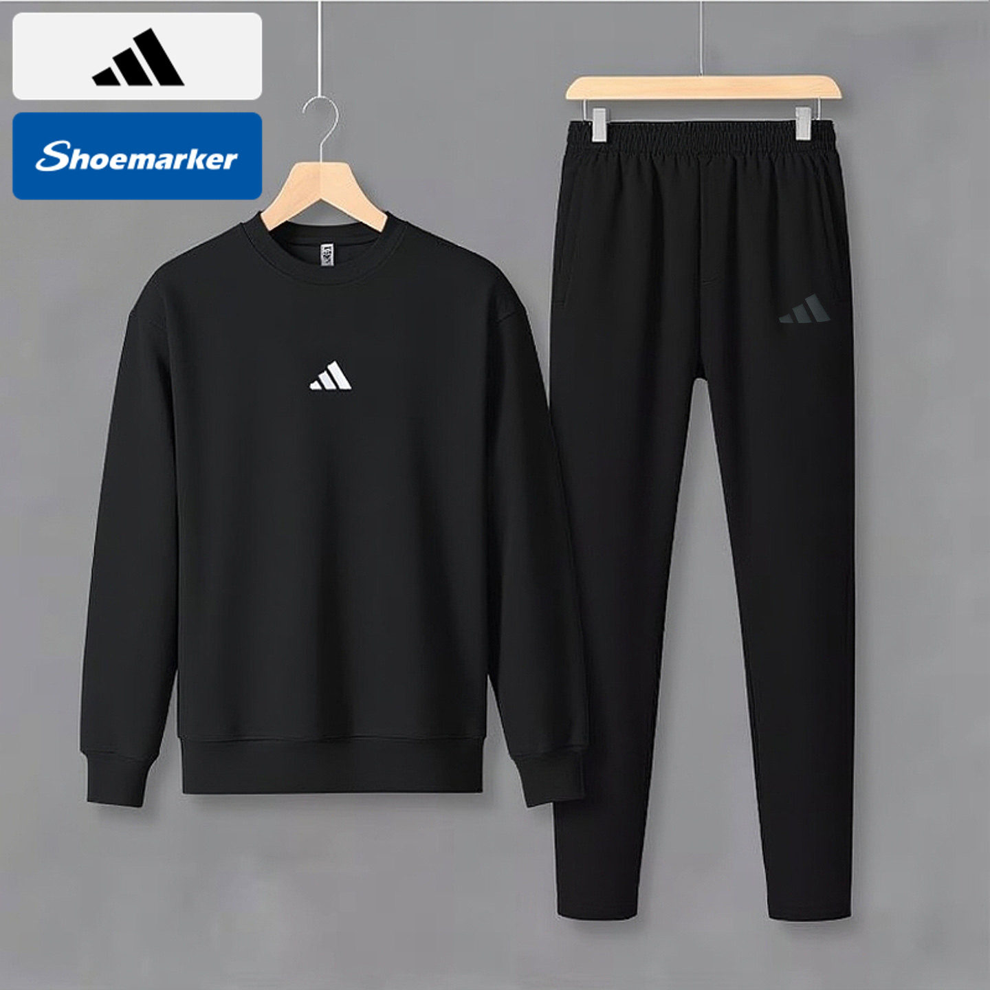 adidas阿迪达斯圆领卫衣男装2025春季新款运动服长袖套头衫JE3837