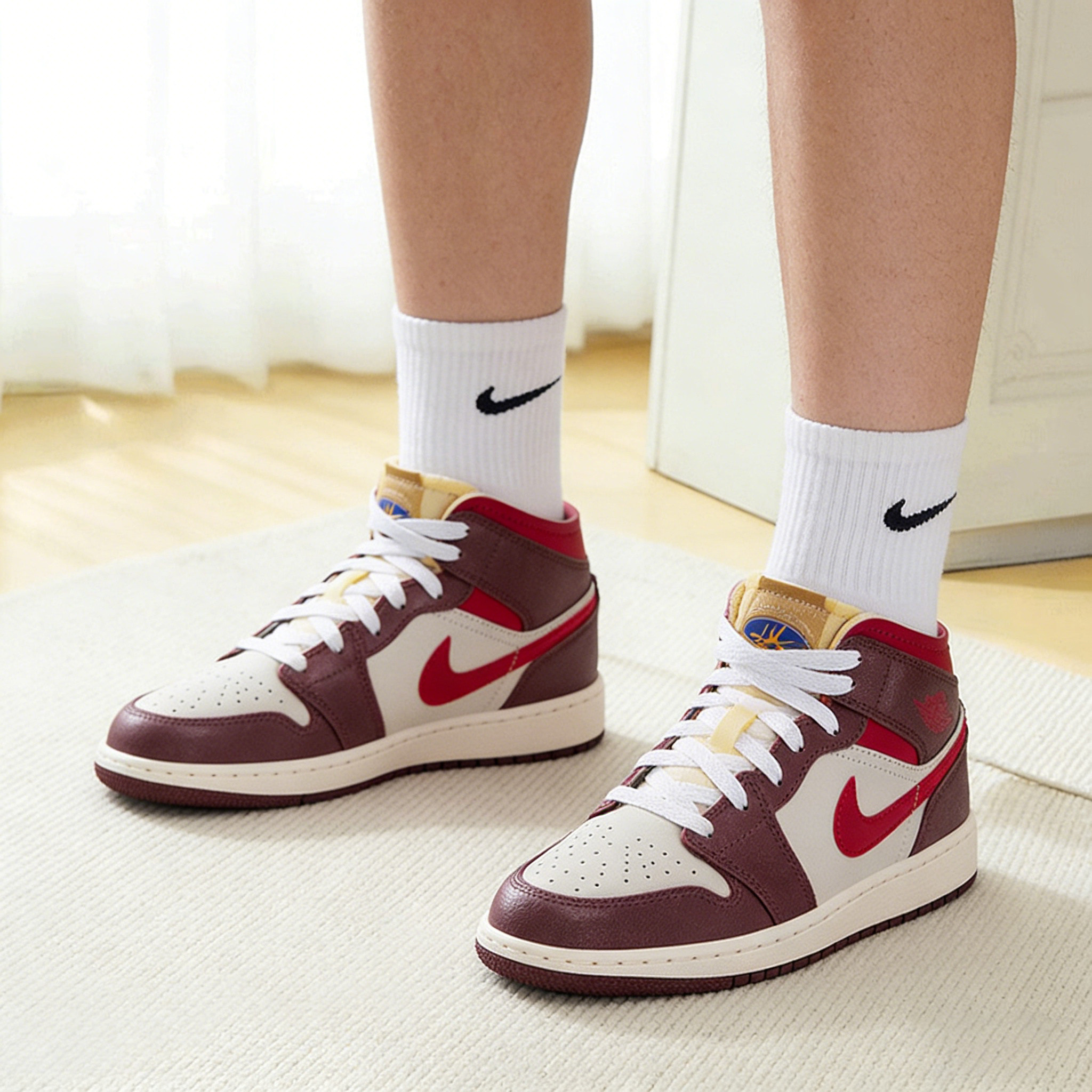 耐克正品高帮女鞋aj1男童女童鞋舒适高帮运动休闲鞋nike平底板鞋,运动鞋new,运动休闲鞋,淘宝优惠券,粉丝福利购,淘宝优惠卷