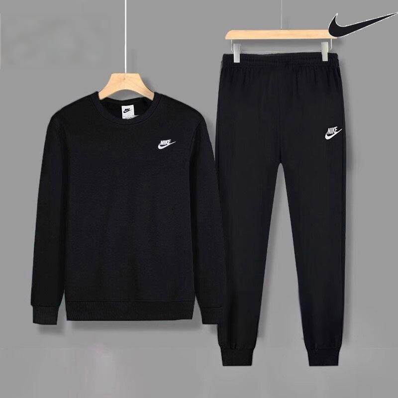 Nike耐克正品运动套装男子卫衣束脚长裤两件套2025冬季跑步运动服