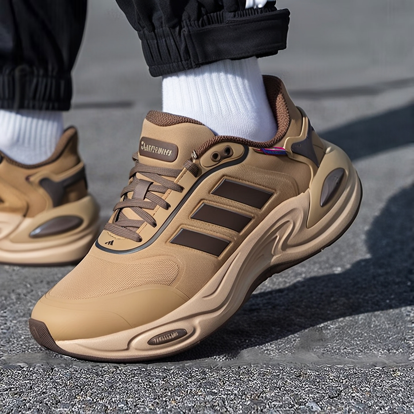 阿迪达斯跑步鞋男士2025冬季新款加厚保暖暖风鞋轻便减震运动鞋子