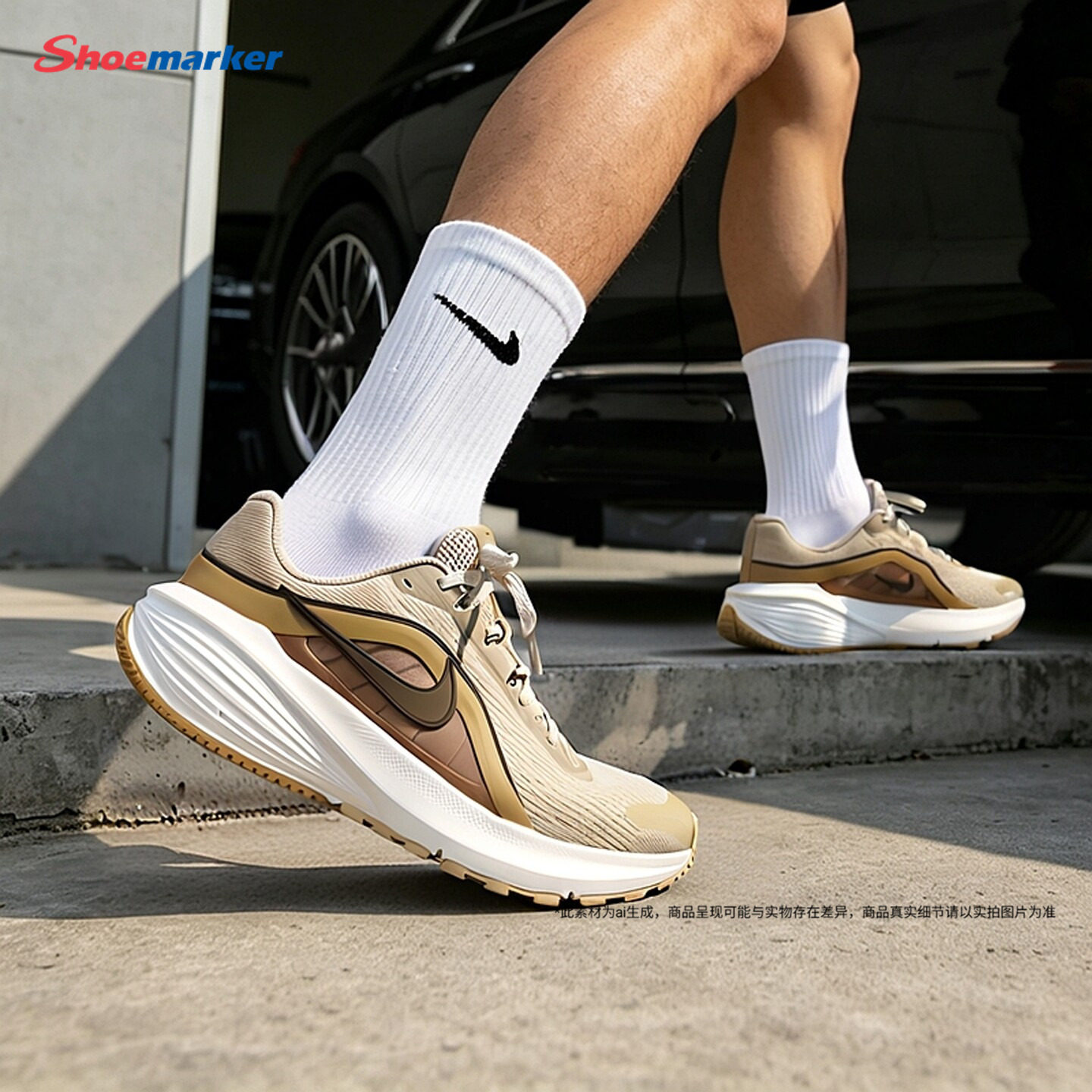 Nike耐克男缓震透气跑鞋图片