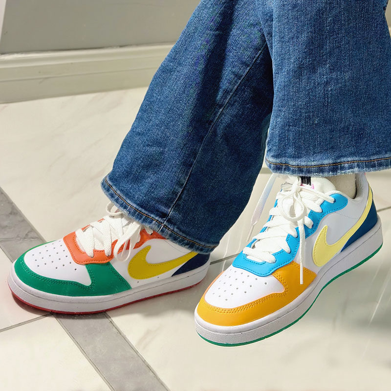 耐克女鞋court borough 鸳鸯彩色 低帮休闲运动鞋板鞋fq8373-902