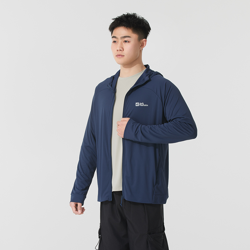 jackWolfskin狼爪男装2025新款户外运动服轻薄皮肤衣