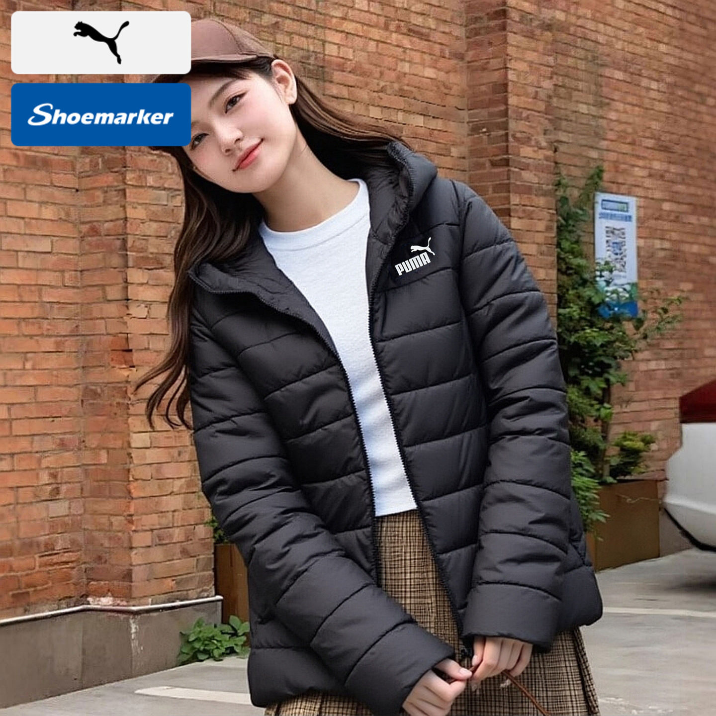 PUMA彪马官方正品女装短款棉服26夏季新款保暖运动休闲服连帽外