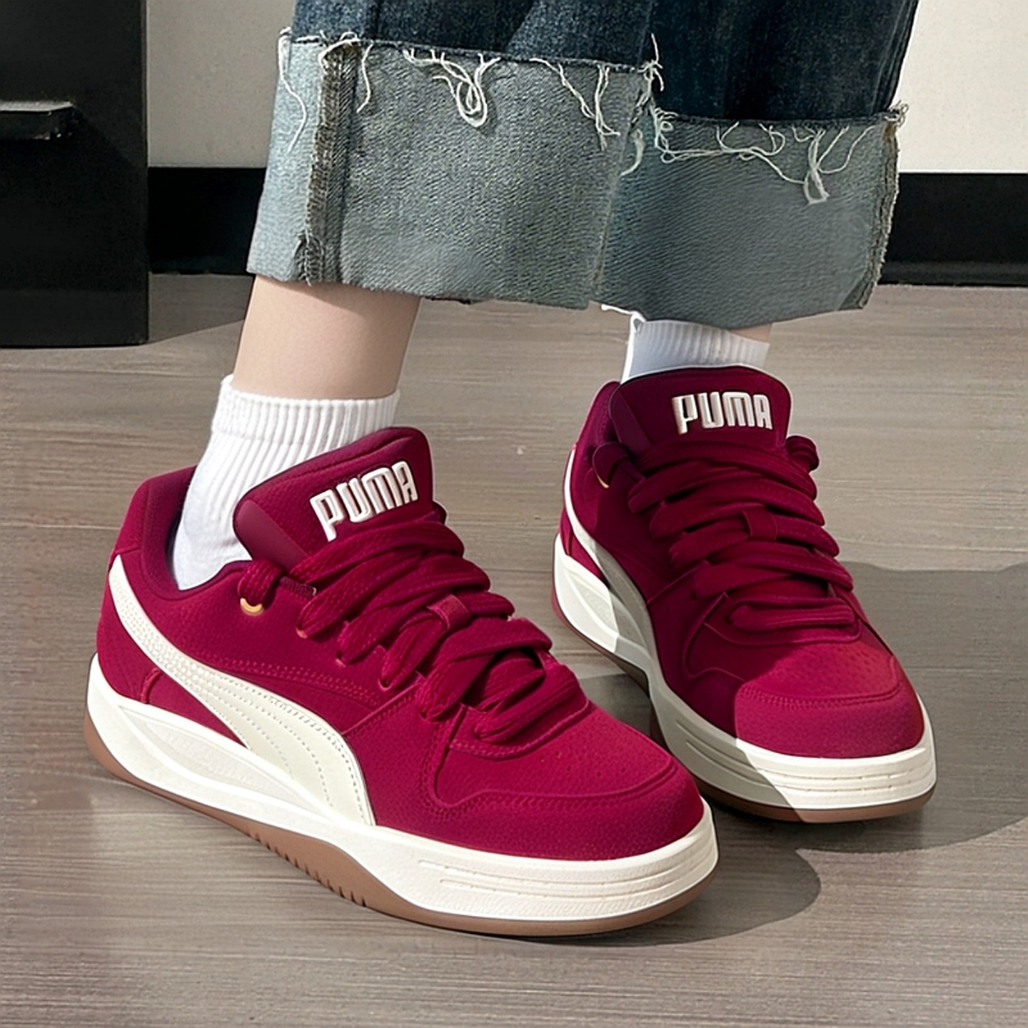 PUMA彪马面包鞋男鞋女鞋冬季新款官方正品休闲红色婚鞋运动鞋板鞋