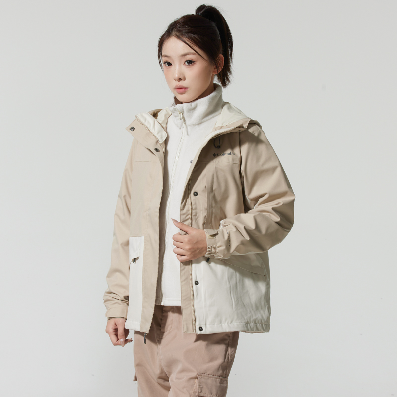 Columbia哥伦比亚女装 2025秋季新款户外运动服抓绒内胆三合一