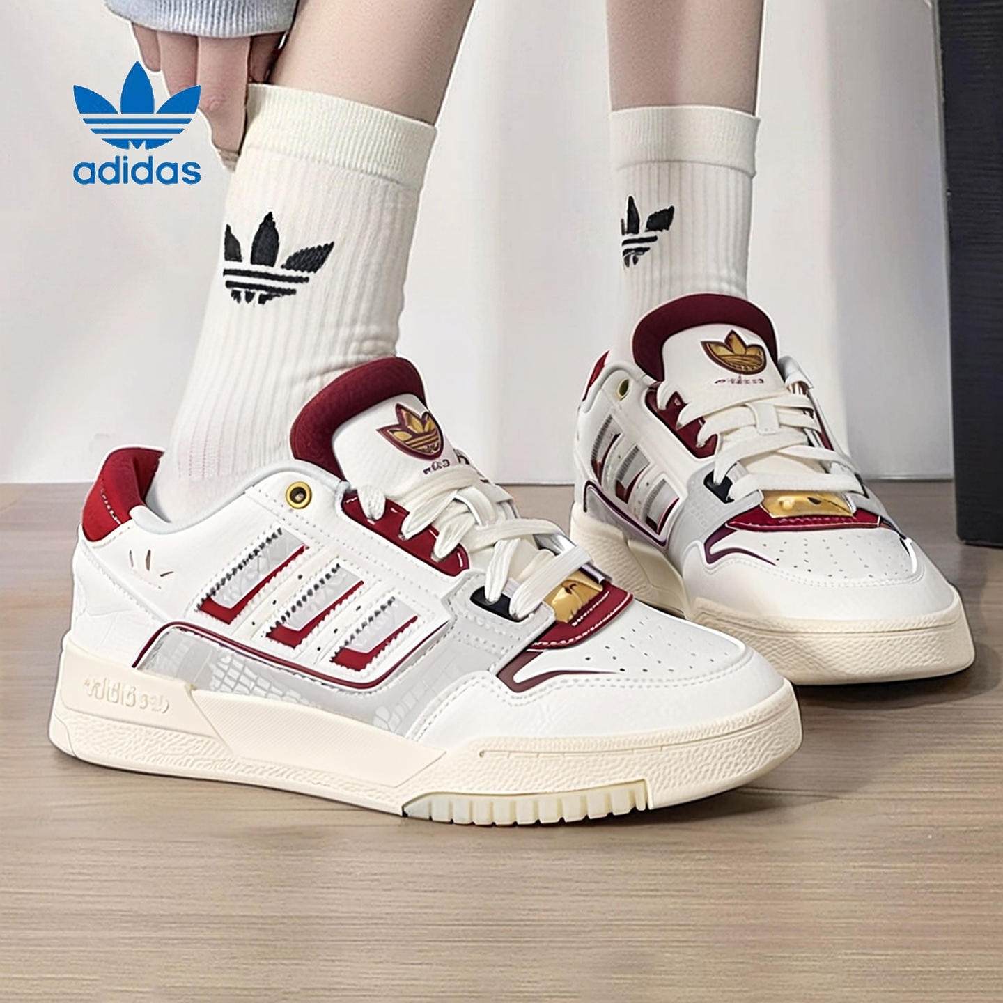 Adidas阿迪达斯三叶草官方正品男女鞋秋冬新款低帮板鞋运动休闲鞋