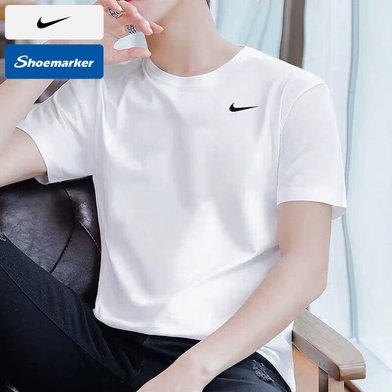 NIKE耐克白色短袖男装2025夏新款运动服圆领半截袖透气半袖DV9840