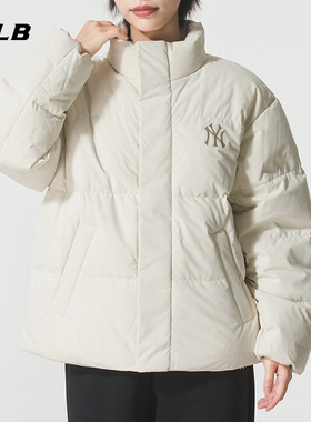 MLB官方男女羽绒服2025冬季新款保暖运动服立领棉羽外套3ADJM1256