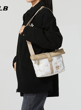 MLB官方NY老花单肩背包男女包2025新款手拎包旅行斜挎包3ACRM035N