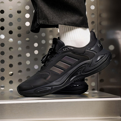 Adidas阿迪达斯暖风鞋男2025冬季新款CLIMAWARM运动鞋黑色跑步鞋