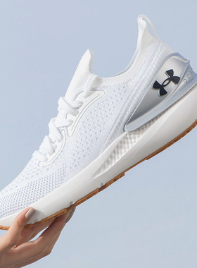 安德玛UA官方白色运动鞋女冬季新款W Shift跑步鞋减震轻便训练鞋