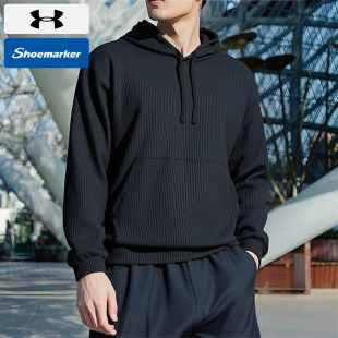 运动服跑步训练卫衣套头衫 安德玛UA正品 新款 25春季 连帽卫衣男装